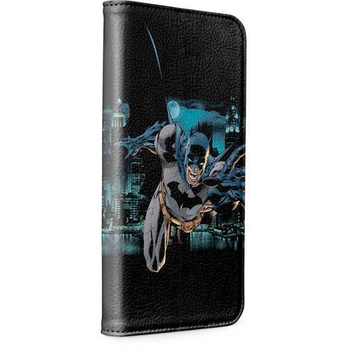 DC Comics Batman All Star Batman & Robin, The Boy Wonder Action Pose Art BY Jim Lee iPhone 15 Pro Folio Case